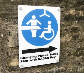 Changing Places sign