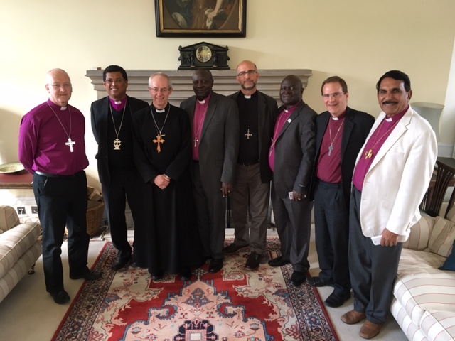 The Archbishop of Canterbury with Bishop Nick and Leeds Diocese Link Bishops