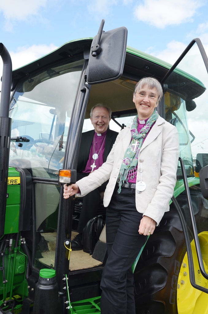 Bishopf on Tractor