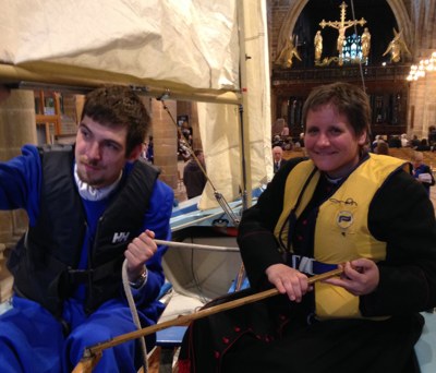 Andi and Simon set sail in the Cathedral