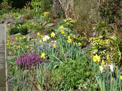 St Saviour's Church Garden in the Spring