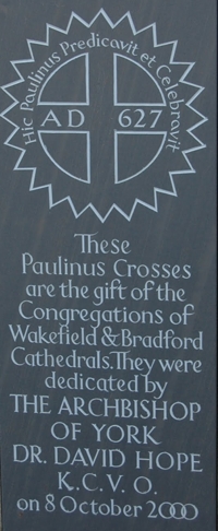 Paulinus crosses plaque