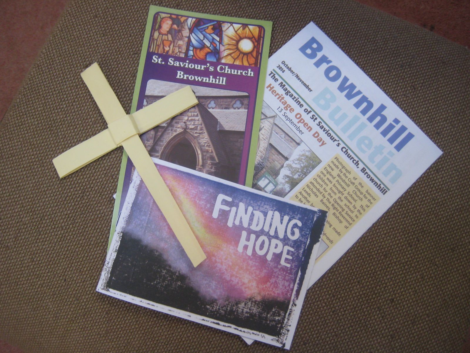 Every family was given a copy of the church magazine, a palm crossand a book of prayers