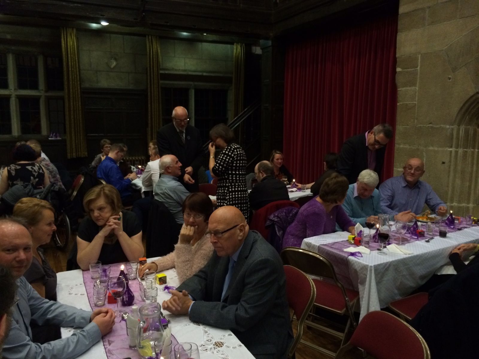 A sit down dinner for all those churches and charities who work tirelessly for others