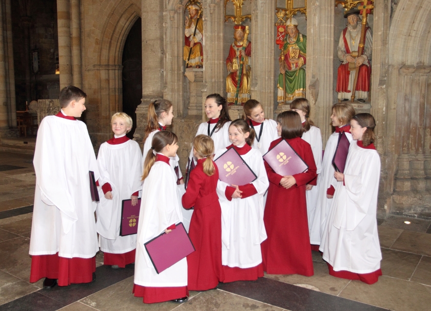 Ripon Cathedral young choir members