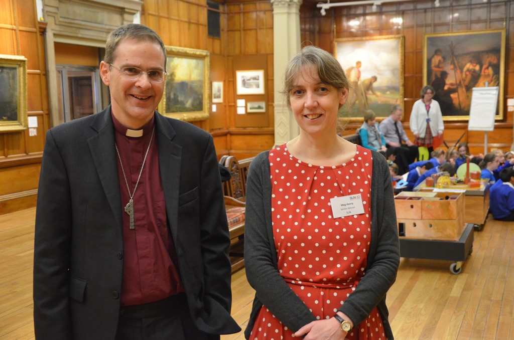 Bishop Toby Howarth and Meg Henry of SLA