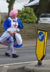 Dame stops traffic on busy Halifax Road