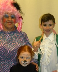 Main characters from last year's pantomime