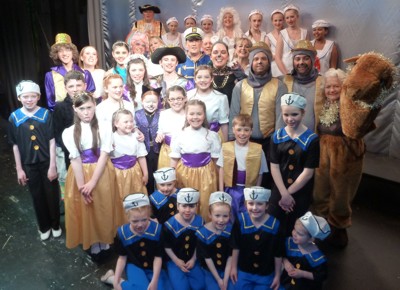 The cast of last year's pantomime