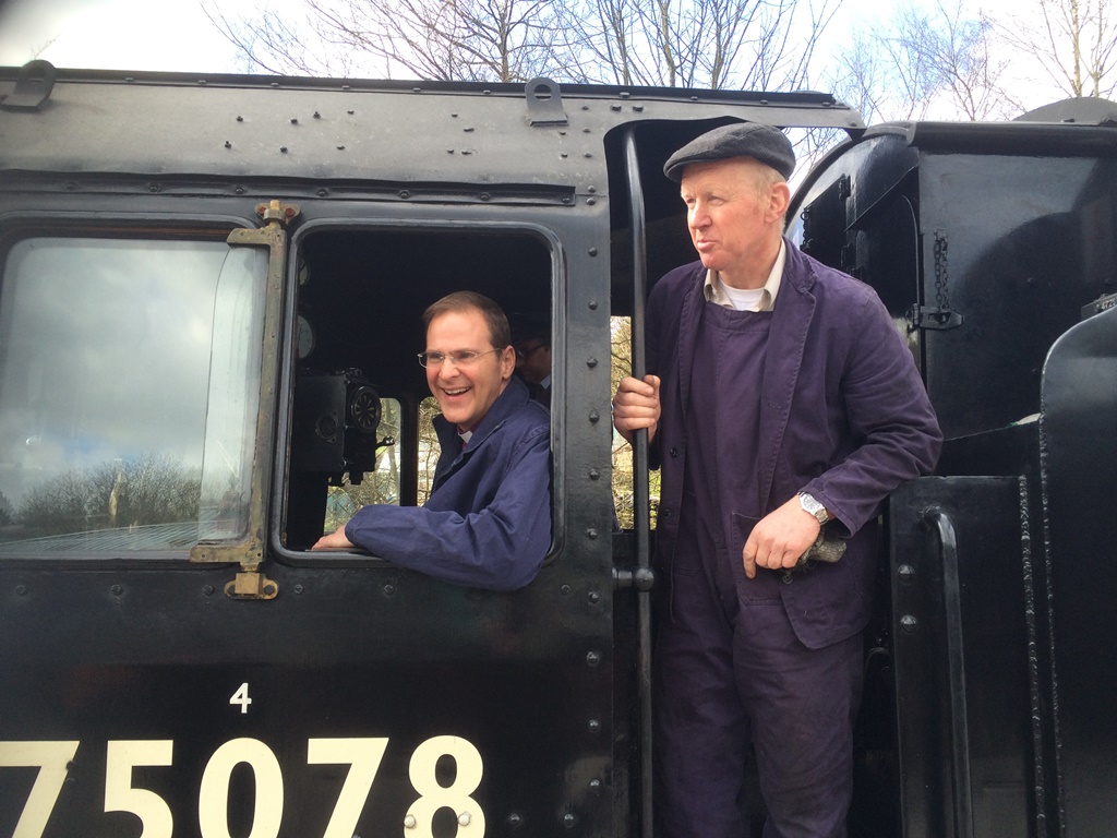 On the footplate