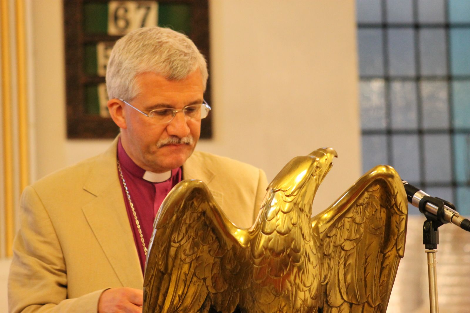 Bishop Jonathan speaks at the launch event