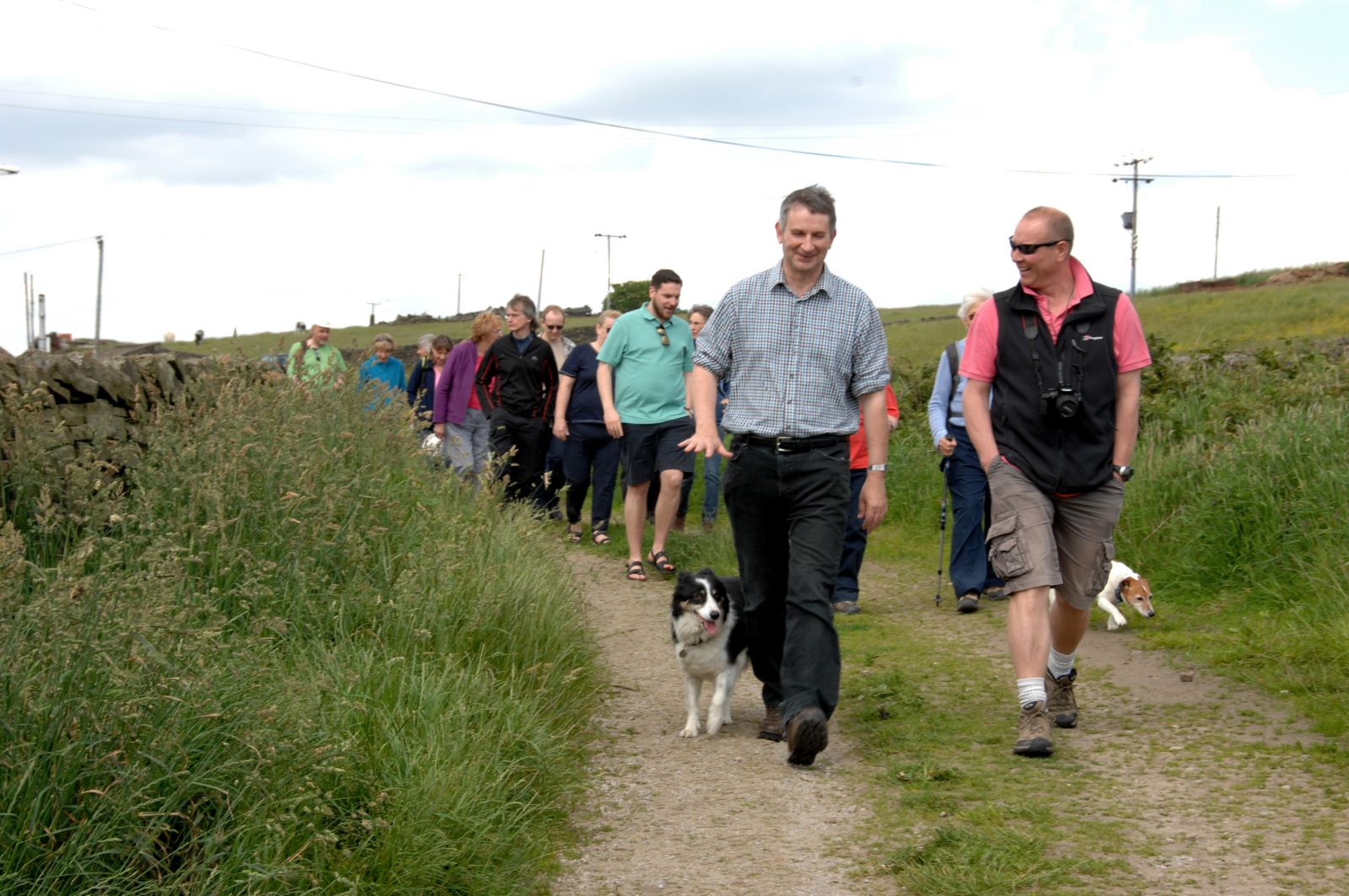 People walking as part of the festival