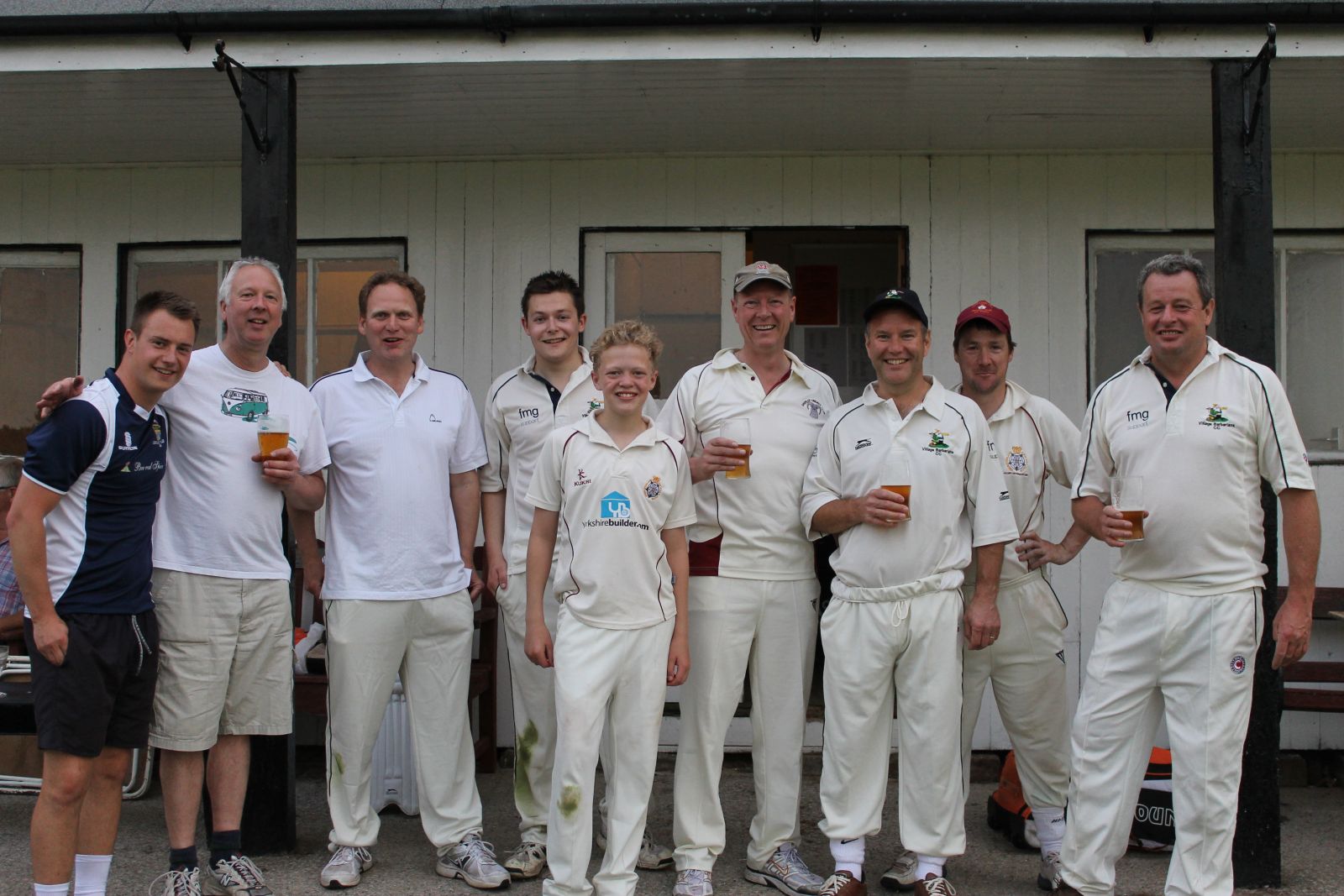 Group photograph of the cricket players