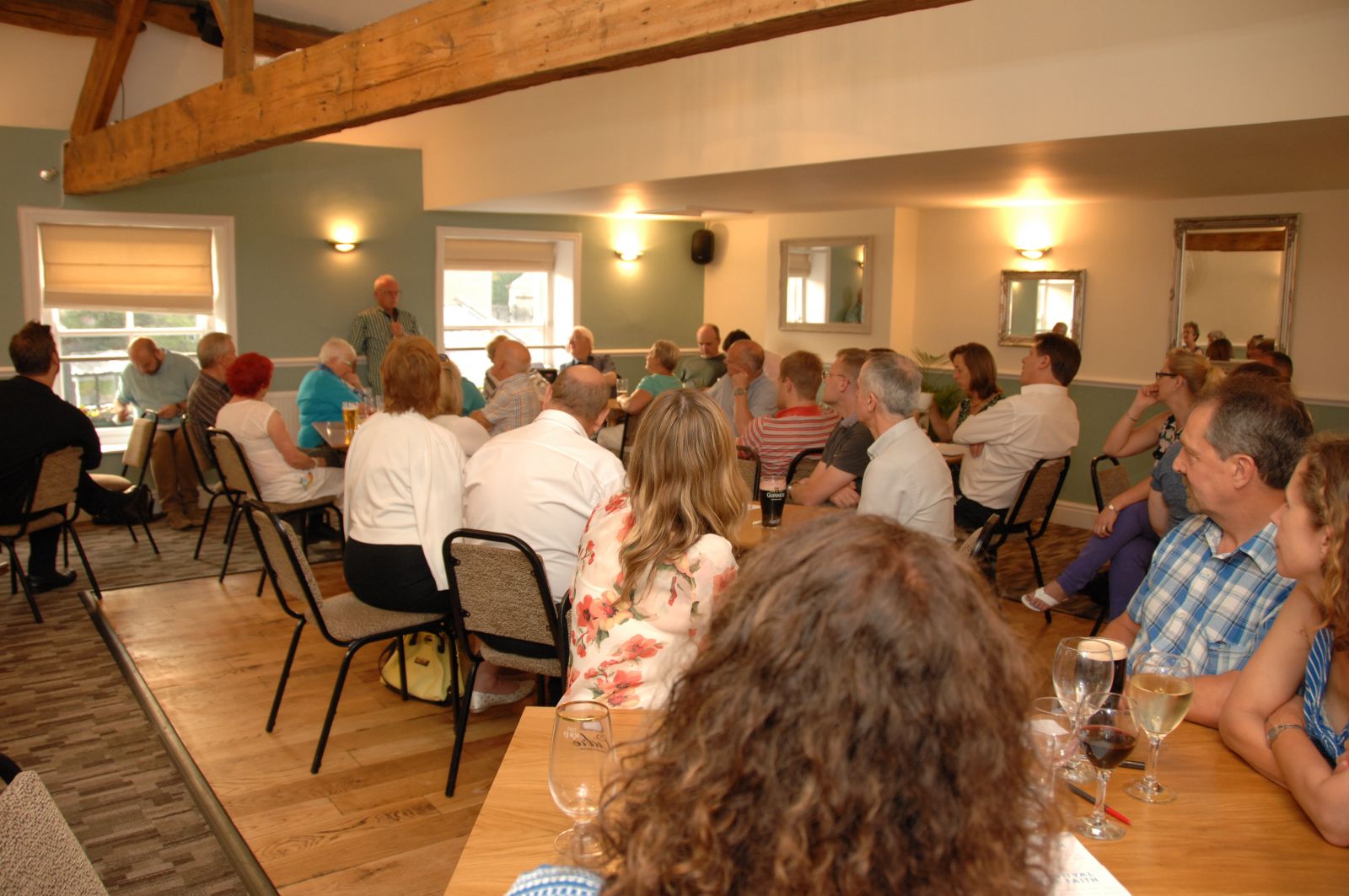 People gathered for Questions for God