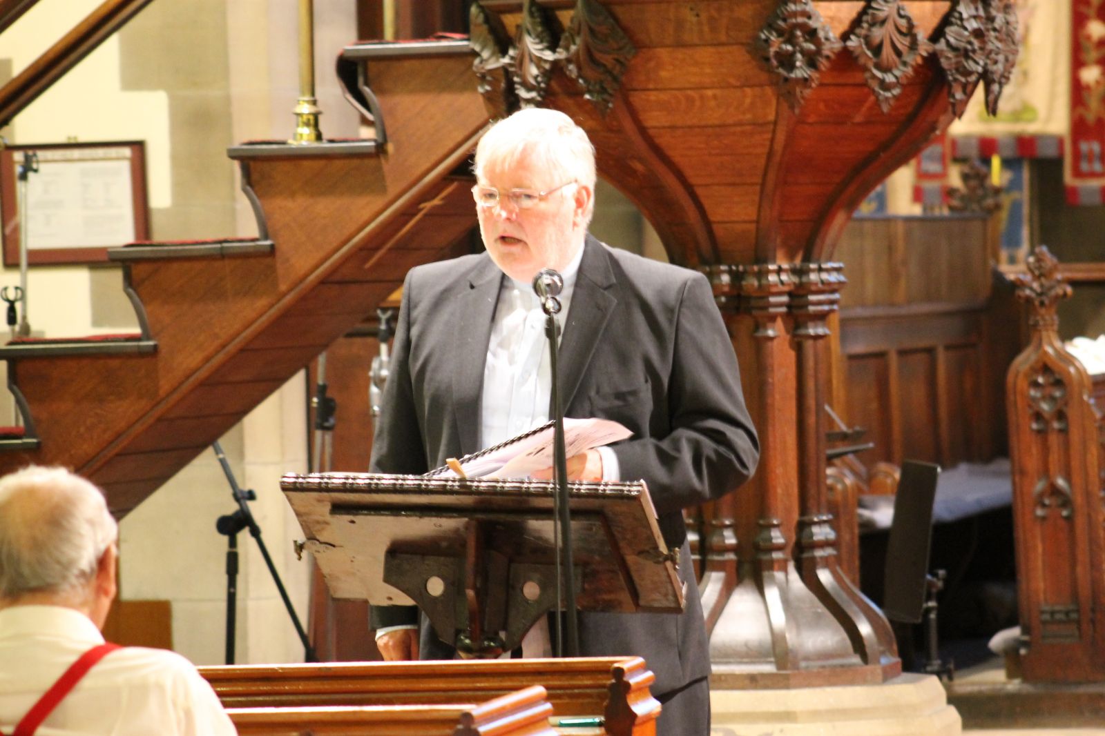 Jim Morgan speaking at the festival