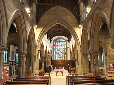 Interior of Thornhill Parish Church