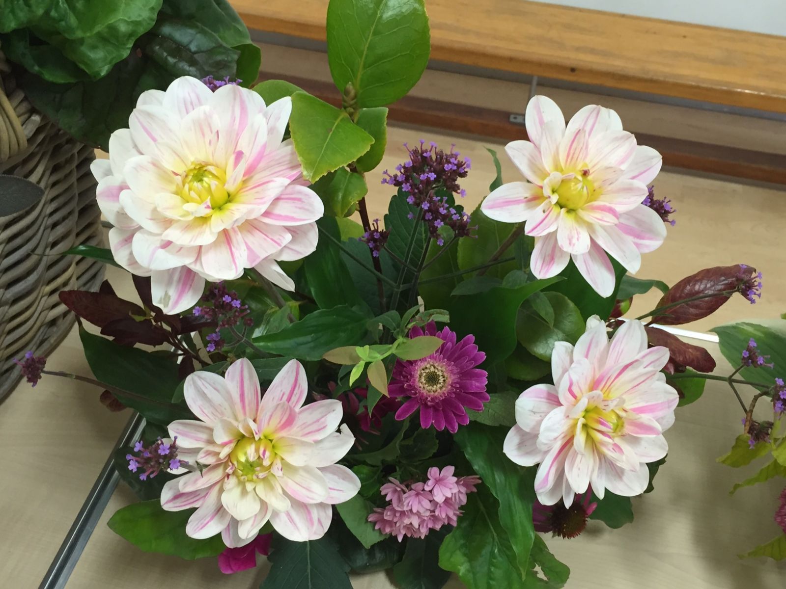 A lovely basket of flowers presented at the Show