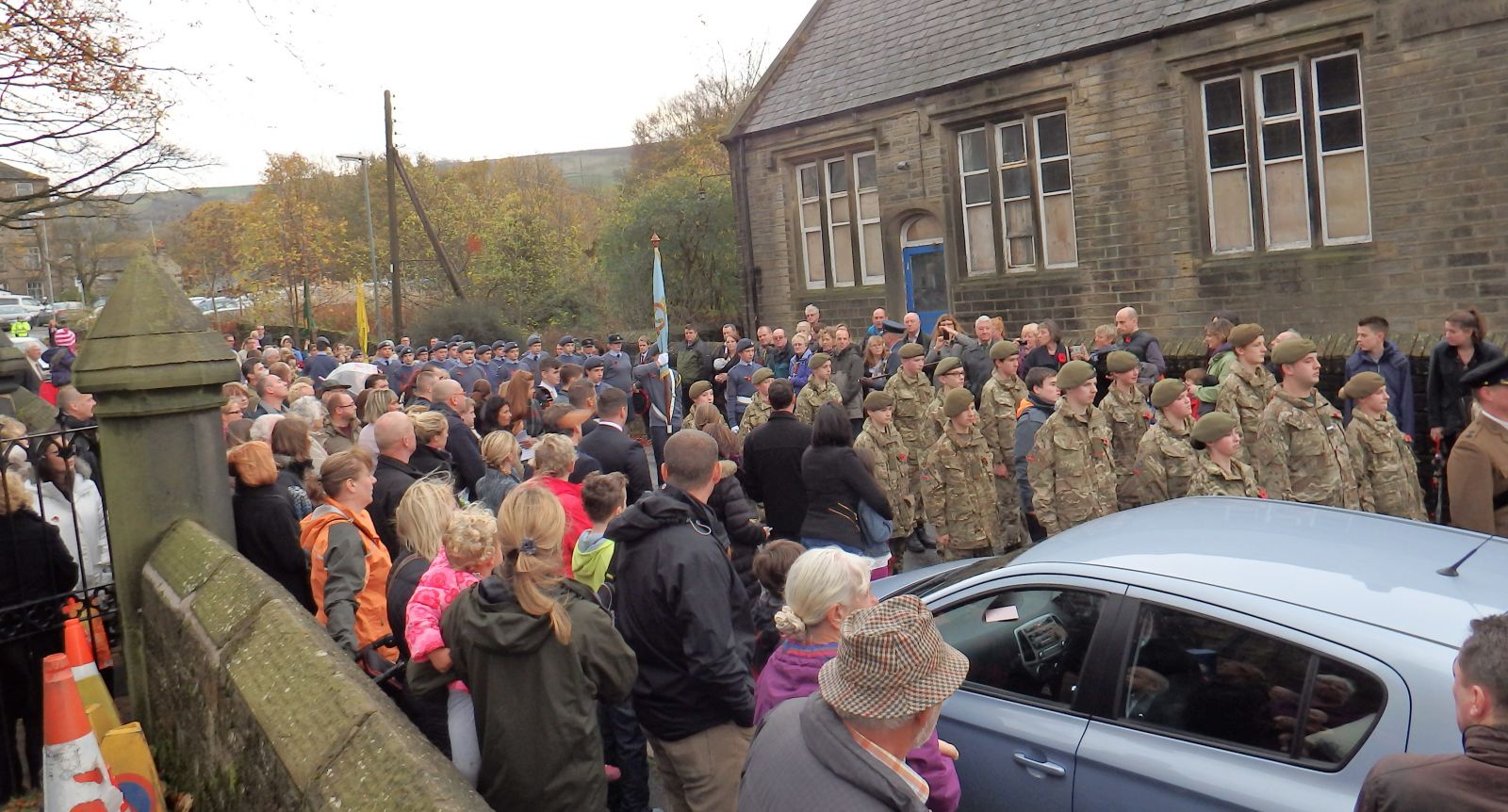 Upper Holme Valley Remembrance Day service