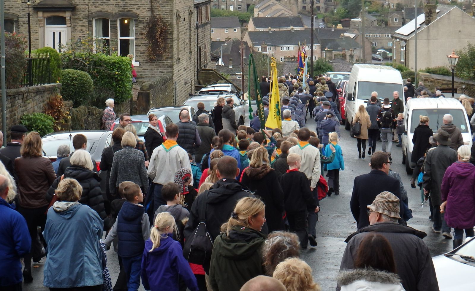 Upper Holme Valley Remembrance Day service