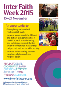 Inter Faith Week Flyer 2o15