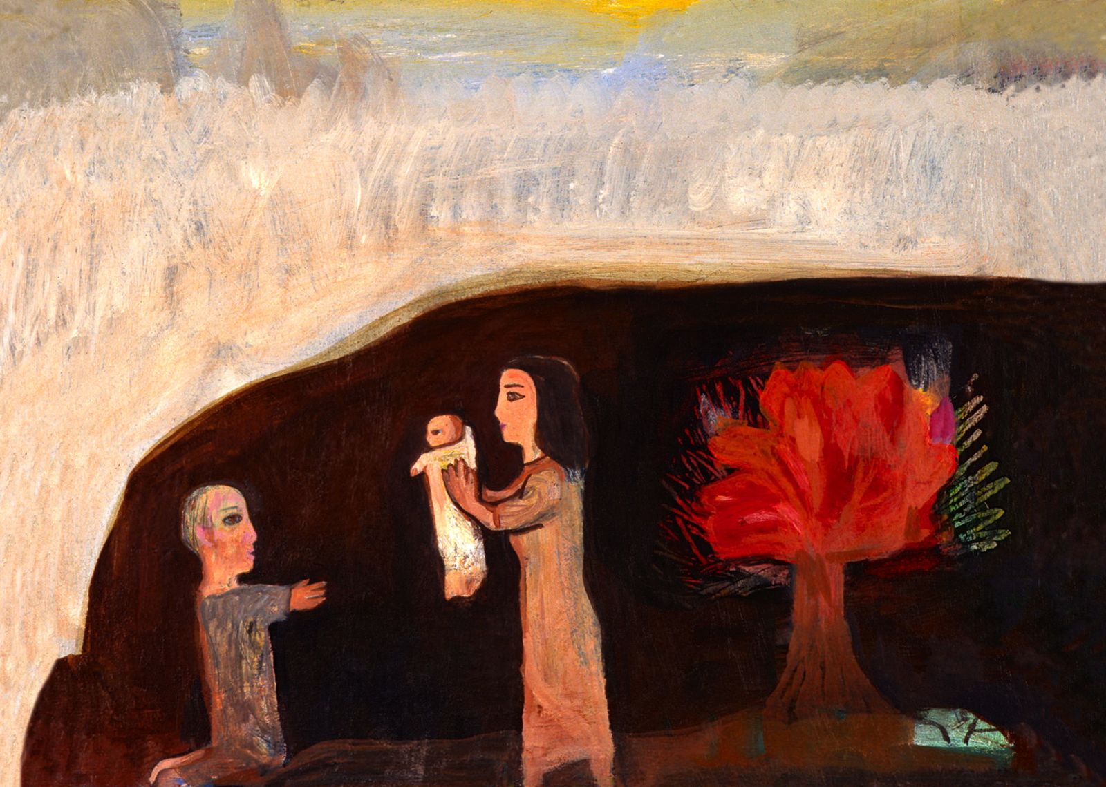 Nativity with Burning Bush