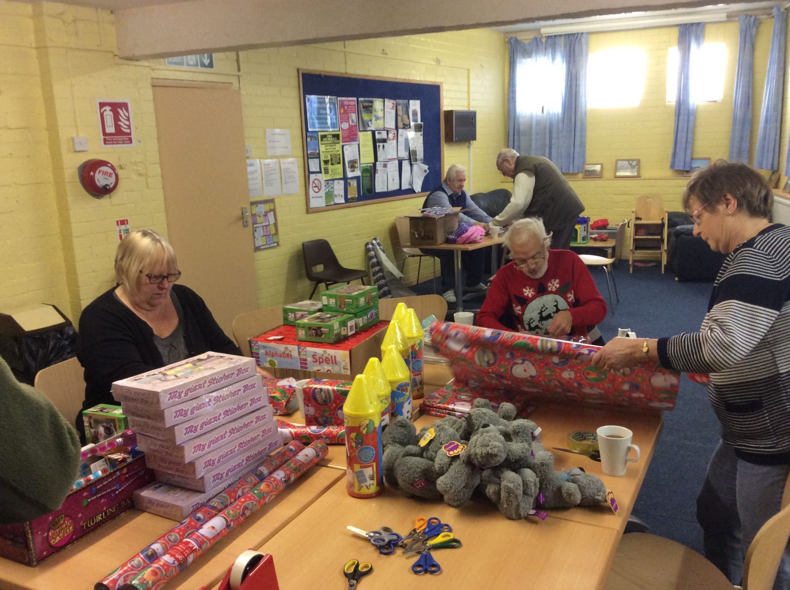 Wrapping presents for toy distribution