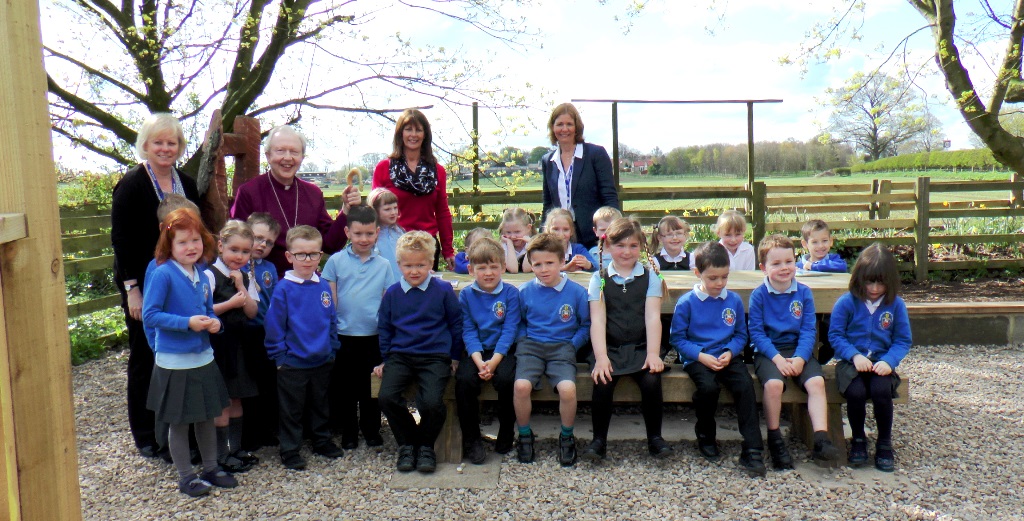 Reflection Garden with Bishop James