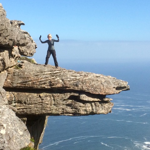 Jane Newsome on Table Mountain