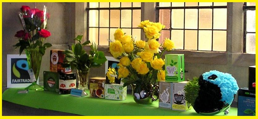 Fairtrade Tea and Roses at Flower Festival St Peter's Shipley 2016