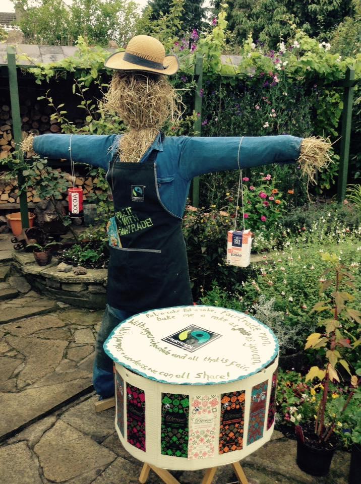 Fairtrade scarecrow at Baildon Festival