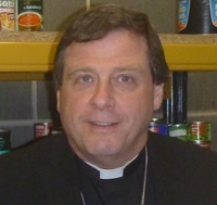 Bishop Tony at a Food Bank